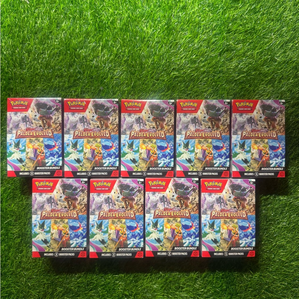 9x 2023 Pokemon Scarlet & Violet ‘Paldea Evolved Booster Bundle’